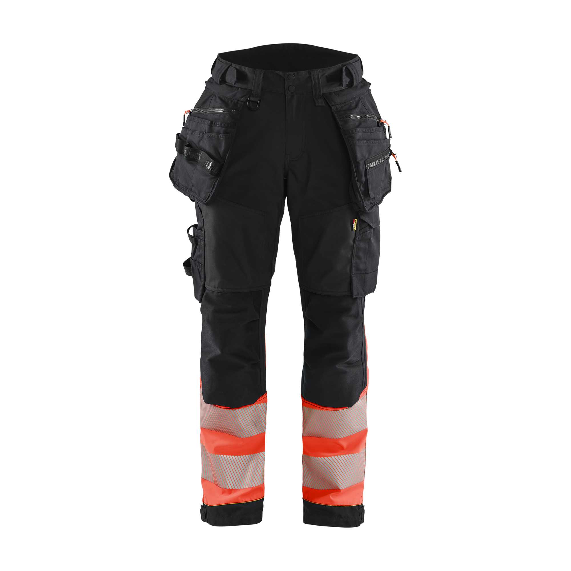 BLAKLADER 71142513 | Women's Hi Vis softshell trousers Hi Vis Reflective Work Trousers Women - Waterproof